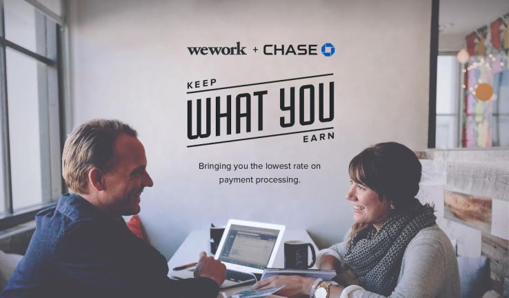 WeWork Partners With Chase To Offer Discounted Commerce Services To Members