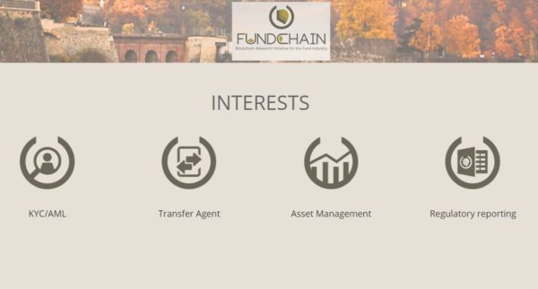 Fundchain Unveils First Insight of Blockchain Proof-Of-Concept for the Investments Funds Industry: The Smart TA