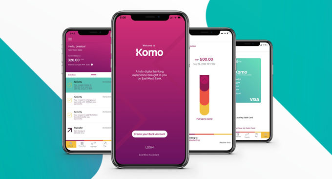 EastWest launches Komo, the Philippines’ first homegrown all-digital bank